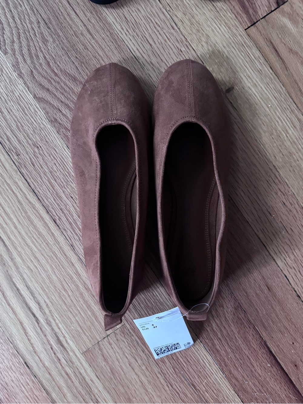H&M brown ballet flats